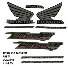 ADESIVO TITAN 150 2009 ESD - PRETO