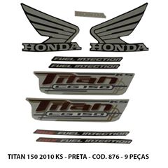 ADESIVO TITAN 150 KS 2010 - PRETO