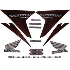 ADESIVO TITAN 150 ESD/EX 2014 - PRETO