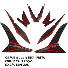 ADESIVO FAN 150 ESDI 2013 ESP - PRETO