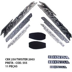 ADESIVO TWISTER 250 2003 - PRETO