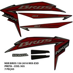 ADESIVO BROS 150 2010 MIX ESD - PRETO