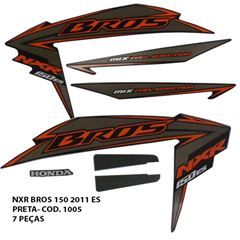ADESIVO BROS 150 2011 ES - PRETO