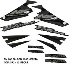 ADESIVO NX 400 FALCON 2003 - PRETO