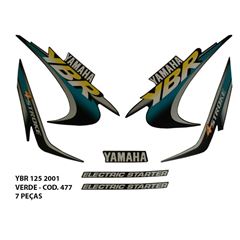 ADESIVO YBR 125 2001 - VERDE