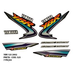 ADESIVO YBR 125 2002 - PRETO