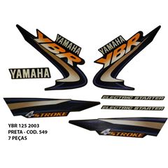 ADESIVO YBR 125 2003 - PRETO