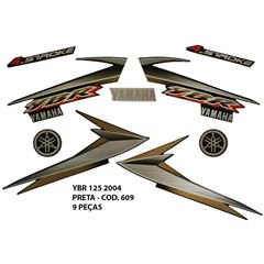 ADESIVO YBR 125 2004 - PRETO