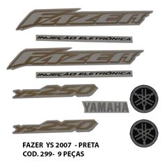 ADESIVO FAZER 250 2007 - PRETO