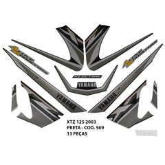 ADESIVO XTZ 125 2003 - PRETO