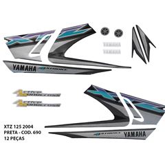 ADESIVO XTZ 125 2004 - PRETO
