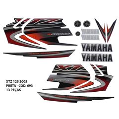 ADESIVO XTZ 125 2005 - PRETO