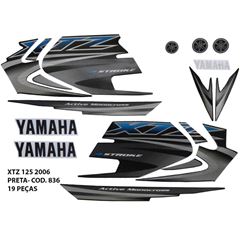 ADESIVO XTZ 125 2006 - PRETO