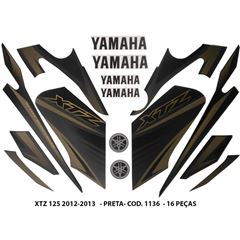 ADESIVO XTZ 125 2012/2013 - PRETO
