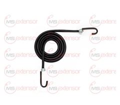 ELASTICO EXTENSOR GANCHO FERRO PT 2,50 MT PRETO