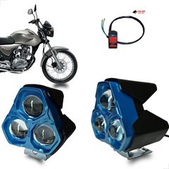 KIT FAROL LED DE MILHA 20W 8-60V AC/DC ( 3 LED )