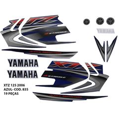 ADESIVO XTZ 125 06 - AZUL