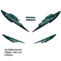 ADESIVO TITAN 125 2003 KS - VERDE