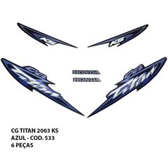 ADESIVO TITAN 125 2003 KS - AZUL MET.