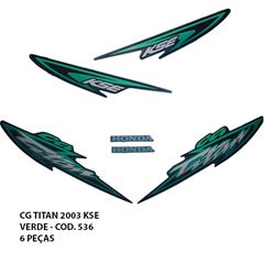 ADESIVO TITAN 125 2003 KSE - VERDE