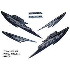 ADESIVO TITAN 125 2003 KSE - PRATA