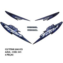 ADESIVO TITAN 125 2003 ES - AZUL MET.