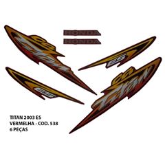 ADESIVO TITAN 125 2003 ES - VERMELHO