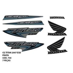 ADESIVO TITAN 150 ESD 2007 - PRATA