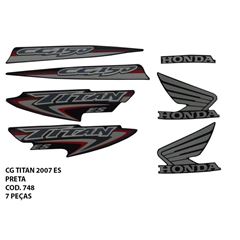 ADESIVO TITAN 150 ES 2007 - PRETA