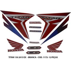 ADESIVO TITAN 150 2015 EX - BRANCO