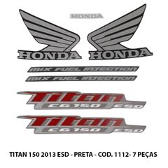 ADESIVO TITAN 150 ESD 2013 - PRETO