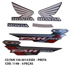 ADESIVO FAN 150 ESDI 2014 - PRETO