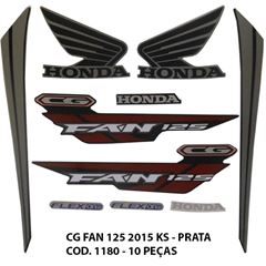 ADESIVO FAN 125 2015 KS - PRATA
