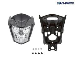 KIT CARENAGEM FAROL TITAN 160 24 CINZA CYNOS FOSCO