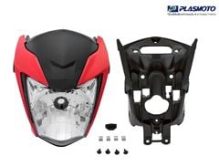 KIT CARENAGEM FAROL TITAN 160 24 VERMELHO PIMENTA