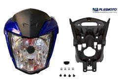 KIT CARENAGEM FAROL TITAN 160 22> AZUL CRUZEIRO
