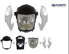 KIT CARENAGEM FAROL FAN 160 22>24 PRATA IBIUNA
