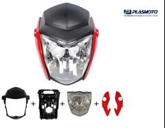 KIT CARENAGEM FAROL FAN 160 22> VERMELHO MACEIO