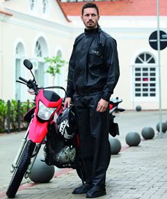 CONJUNTO CHUVA PVC C/BOLSO FLEX PRETO GG