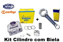 KIT CILINDRO COM BIELA SUZUKI YES 125 2009>2014