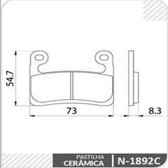 PASTILHA CERAMICA DIANT BMW R1250GS 20> /S1000RR
