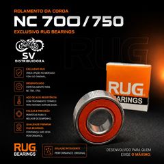 ROLAMENTO DA COROA NC 700 / NC 750 - 22X50X15MM