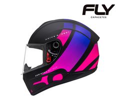 CAPACETE DRIVE 2 HG 360 PRETO F/PINK ROSA - TAM.60