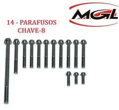 KIT PARAFUSO FLANGE CARCACA MOTOR TITAN 125 00>