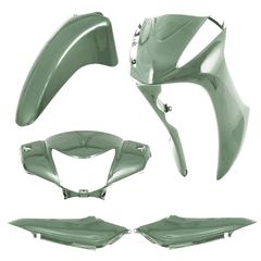 KIT CONJUNTO PLASTICOS VERDE METALICO BIZ 125 2011