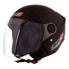 CAPACETE NEW LIBERTY THREE PRETO FOSCO TAM-56