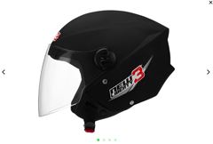 CAPACETE NEW LIBERTY THREE PRETO FOSCO TAM-60
