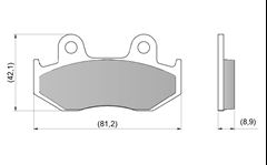 PASTILHA FREIO DIANT LEAD 110 09>