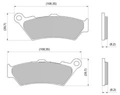 PASTILHA FREIO DIANT CB 500 97>05