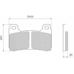PASTILHA FREIO DIANT CB 600 RR S/ ABS
